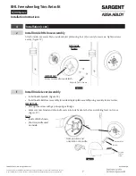 Предварительный просмотр 7 страницы Assa Abloy Sargent BHL 8200 Series Installation Instructions Manual