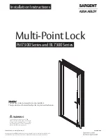 Preview for 1 page of Assa Abloy SARGENT BL7300 Series Installation Instructions Manual