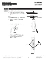 Preview for 10 page of Assa Abloy SARGENT BL7300 Series Installation Instructions Manual