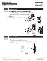 Preview for 14 page of Assa Abloy SARGENT BL7300 Series Installation Instructions Manual