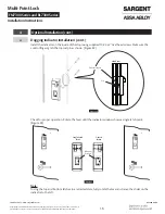 Preview for 16 page of Assa Abloy SARGENT BL7300 Series Installation Instructions Manual