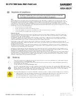 Preview for 3 page of Assa Abloy Sargent ELR Series Installation Instructions Manual