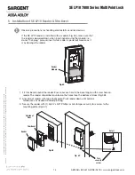 Preview for 14 page of Assa Abloy Sargent ELR Series Installation Instructions Manual