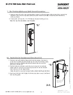 Preview for 17 page of Assa Abloy Sargent ELR Series Installation Instructions Manual