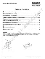 Preview for 2 page of Assa Abloy Sargent FM6100 Series Installation Instructions Manual