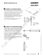 Preview for 3 page of Assa Abloy Sargent FM6100 Series Installation Instructions Manual