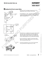 Preview for 7 page of Assa Abloy Sargent FM6100 Series Installation Instructions Manual