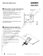 Preview for 8 page of Assa Abloy Sargent FM6100 Series Installation Instructions Manual