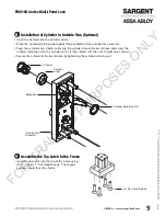 Preview for 9 page of Assa Abloy Sargent FM6100 Series Installation Instructions Manual