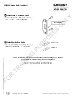 Preview for 10 page of Assa Abloy Sargent FM6100 Series Installation Instructions Manual