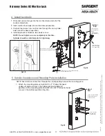 Предварительный просмотр 11 страницы Assa Abloy Sargent Harmony H2 Installation Instructions Manual