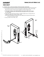 Предварительный просмотр 14 страницы Assa Abloy Sargent Harmony H2 Installation Instructions Manual