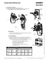 Предварительный просмотр 15 страницы Assa Abloy Sargent Harmony H2 Installation Instructions Manual