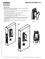 Предварительный просмотр 16 страницы Assa Abloy Sargent Harmony H2 Installation Instructions Manual