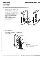 Предварительный просмотр 18 страницы Assa Abloy Sargent Harmony H2 Installation Instructions Manual