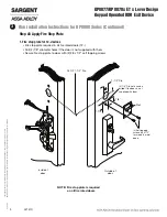 Предварительный просмотр 9 страницы Assa Abloy SARGENT KP8877 Instructions For Installation Manual