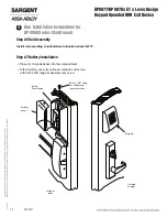 Предварительный просмотр 12 страницы Assa Abloy SARGENT KP8877 Instructions For Installation Manual