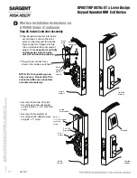 Предварительный просмотр 17 страницы Assa Abloy SARGENT KP8877 Instructions For Installation Manual