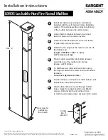 Assa Abloy Sargent L980S Installation Instructions preview