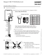 Preview for 7 page of Assa Abloy Sargent PASSPORT 1000 P1 Installation Instructions Manual