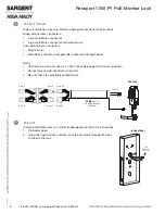 Preview for 8 page of Assa Abloy Sargent PASSPORT 1000 P1 Installation Instructions Manual