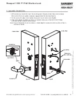 Preview for 15 page of Assa Abloy Sargent PASSPORT 1000 P1 Installation Instructions Manual