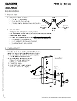 Предварительный просмотр 6 страницы Assa Abloy Sargent PR100 Installation Instructions Manual