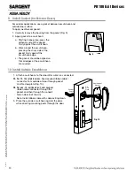 Предварительный просмотр 20 страницы Assa Abloy Sargent PR100 Installation Instructions Manual