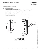 Предварительный просмотр 7 страницы Assa Abloy SARGENT Profile Series Installation Instructions Manual