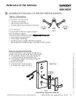 Предварительный просмотр 13 страницы Assa Abloy SARGENT Profile Series Installation Instructions Manual