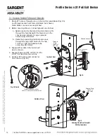 Предварительный просмотр 14 страницы Assa Abloy SARGENT Profile Series Installation Instructions Manual