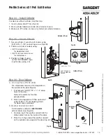 Предварительный просмотр 15 страницы Assa Abloy SARGENT Profile Series Installation Instructions Manual