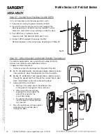 Предварительный просмотр 16 страницы Assa Abloy SARGENT Profile Series Installation Instructions Manual