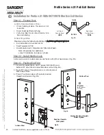 Предварительный просмотр 20 страницы Assa Abloy SARGENT Profile Series Installation Instructions Manual