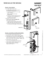 Предварительный просмотр 23 страницы Assa Abloy SARGENT Profile Series Installation Instructions Manual