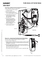 Предварительный просмотр 26 страницы Assa Abloy SARGENT Profile Series Installation Instructions Manual