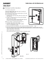 Preview for 16 page of Assa Abloy SARGENT Profile v.G1.5/LK Installation Instructions Manual