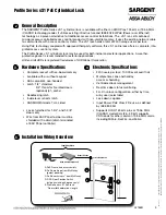 Предварительный просмотр 3 страницы Assa Abloy Sargent Profile v.S1 Installation Instructions Manual