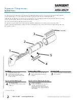 Предварительный просмотр 4 страницы Assa Abloy Sargent Signature Series Manual