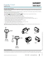 Предварительный просмотр 9 страницы Assa Abloy Sargent Signature Series Manual