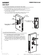 Preview for 14 page of Assa Abloy Sargent SN Series Installation Instructions Manual