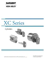 Assa Abloy Sargent XC Series Manual preview