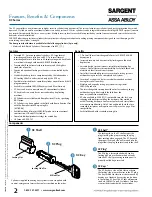 Preview for 4 page of Assa Abloy Sargent XC Series Manual