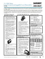 Preview for 7 page of Assa Abloy Sargent XC Series Manual