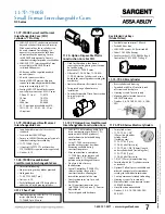 Preview for 9 page of Assa Abloy Sargent XC Series Manual