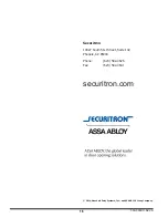 Preview for 20 page of Assa Abloy Securitron AQE Series Installation Manual