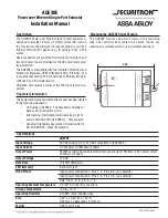 Assa Abloy Securitron AQE30E Installation Manual preview