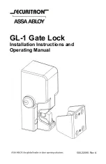 Preview for 1 page of Assa Abloy Securitron GL1 Installation Instructions Manual