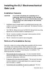 Preview for 5 page of Assa Abloy Securitron GL1 Installation Instructions Manual