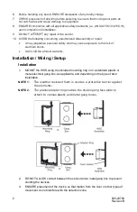 Preview for 2 page of Assa Abloy Securitron WSS Wave Sense Installation Instructions